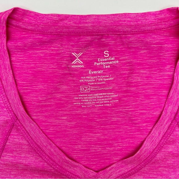Xersion Women's Pink Active V Neck Short Sleeve T-Shirt Sizes S M L XL XXL - Picture 7 of 16